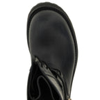 Black Calfskin Ankle Boots