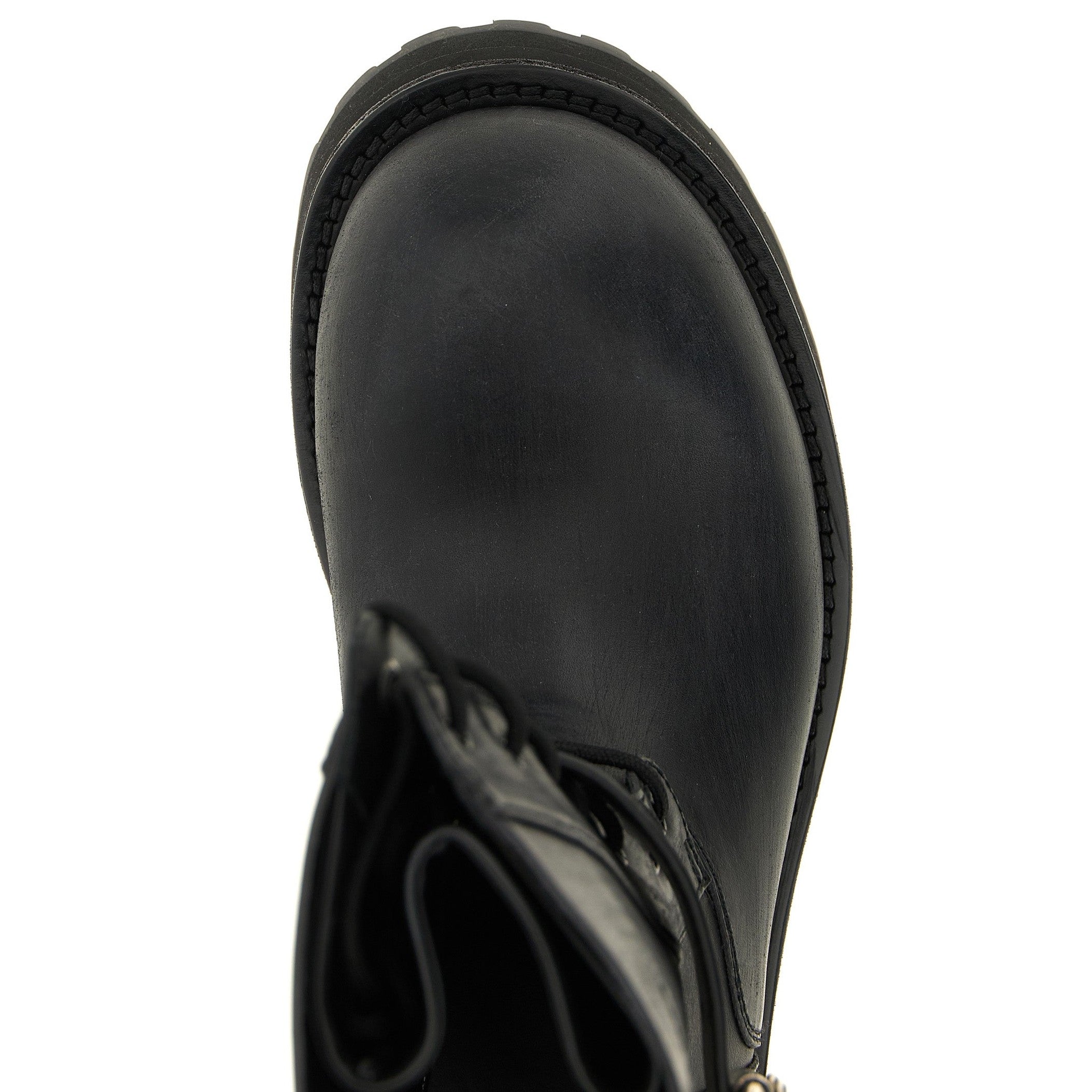 Black Calfskin Ankle Boots