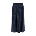 Blue Cotton Mini Skirt