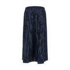 Blue Cotton Mini Skirt
