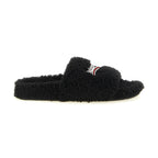 Black Polyester Slides