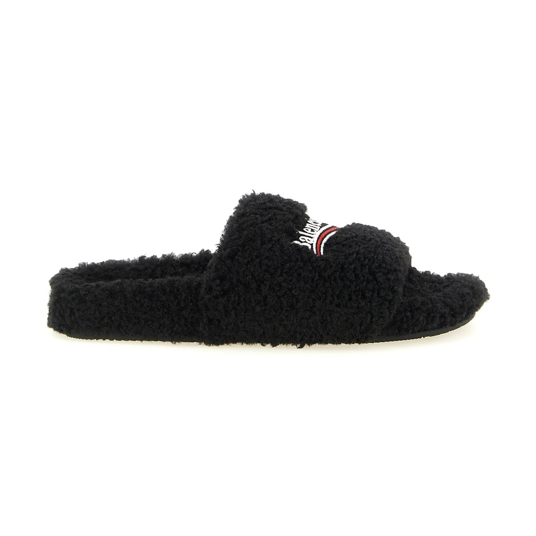 Black Polyester Slides