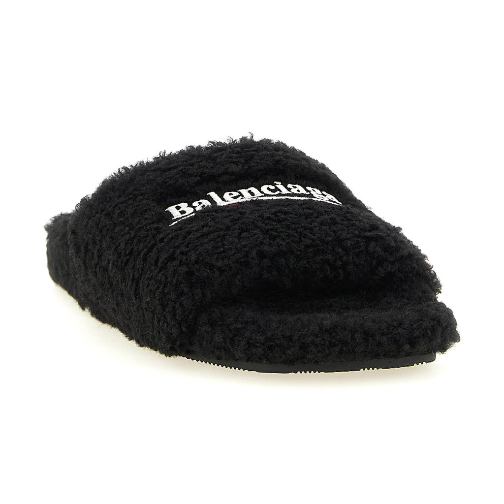 Black Polyester Slides