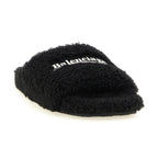 Black Polyester Slides