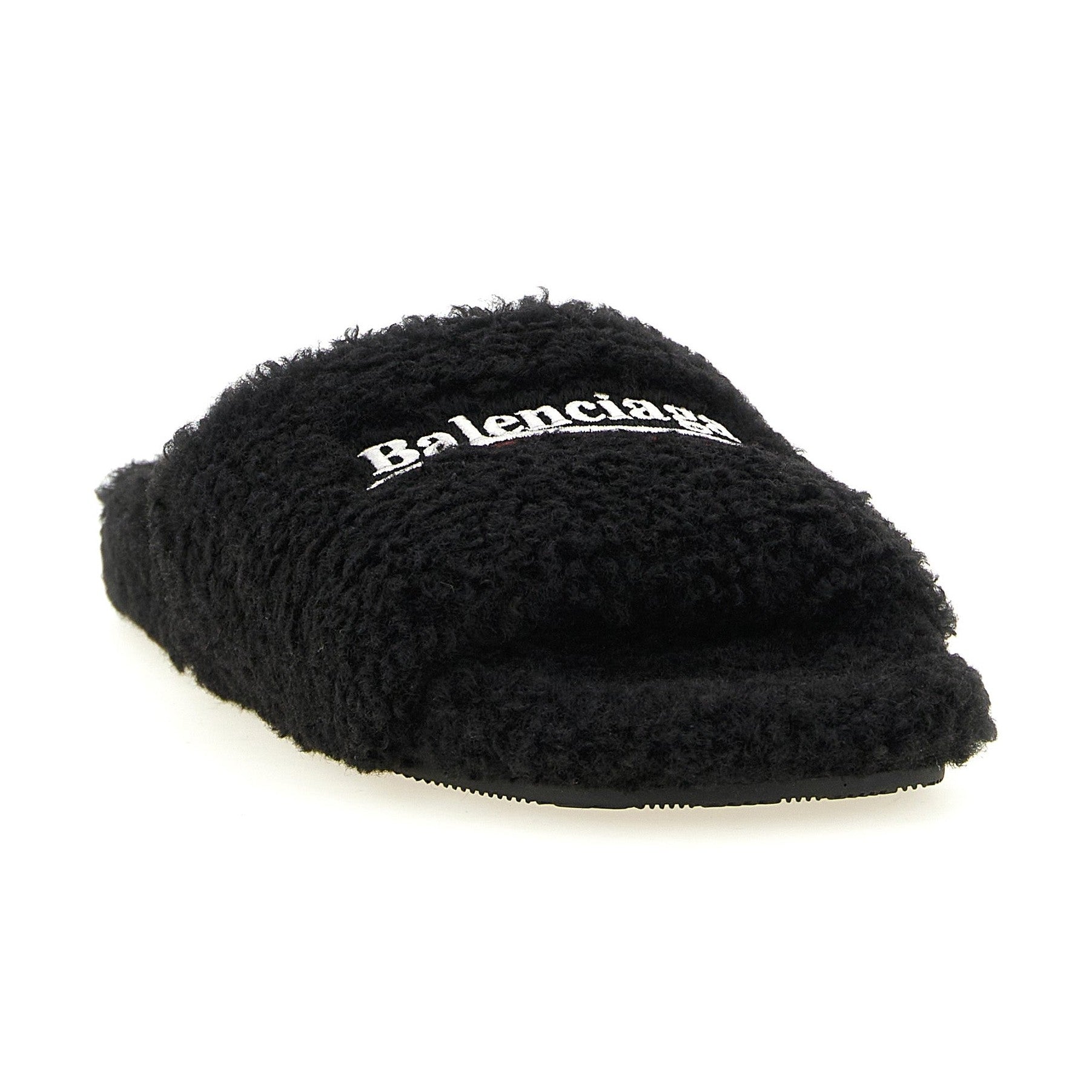 Black Polyester Slides