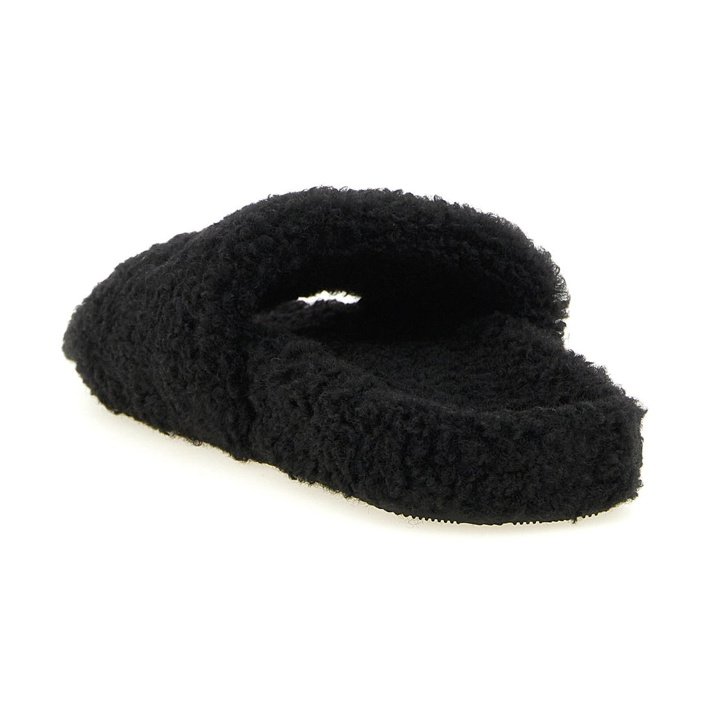 Black Polyester Slides