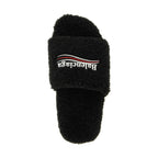 Black Polyester Slides
