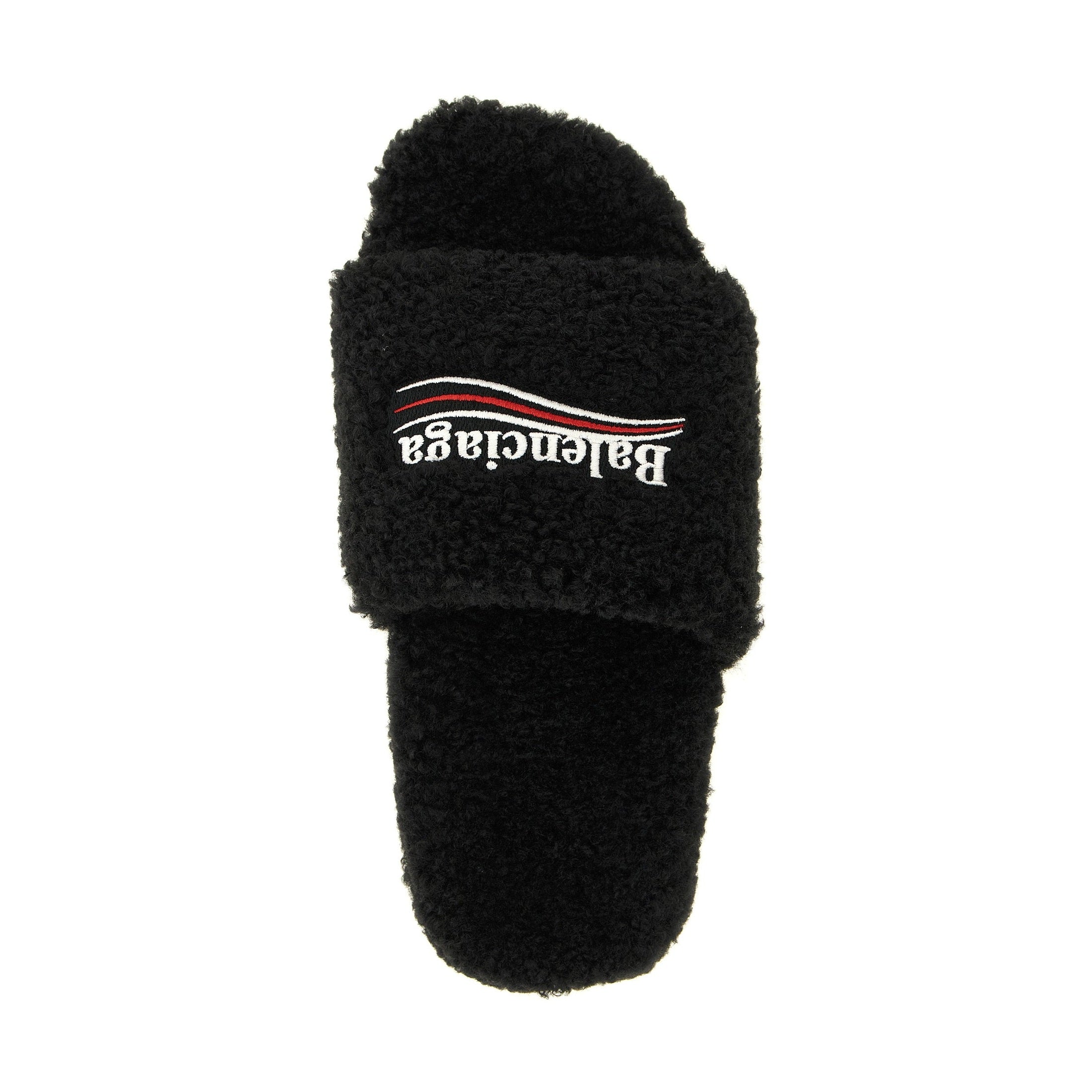 Black Polyester Slides