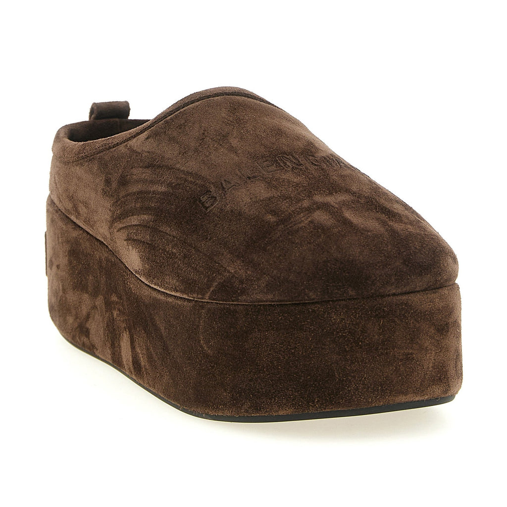 Brown Calfskin Mules