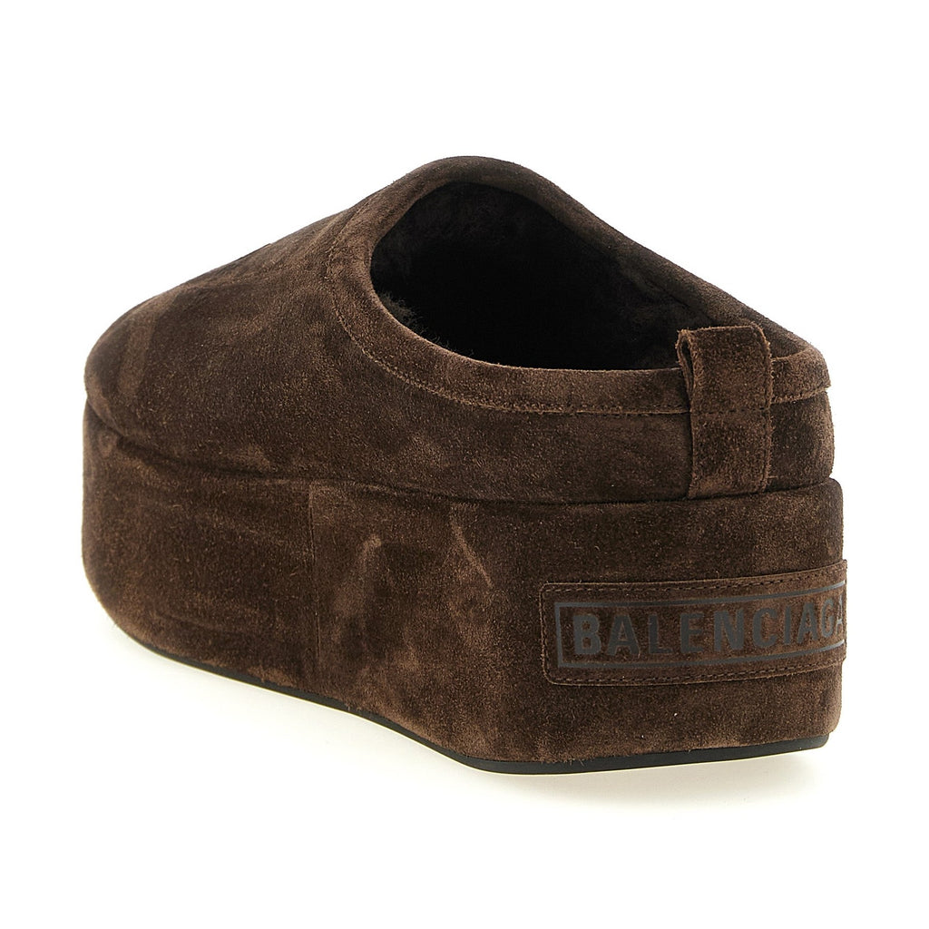 Brown Calfskin Mules
