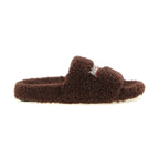 Brown Polyester Slides