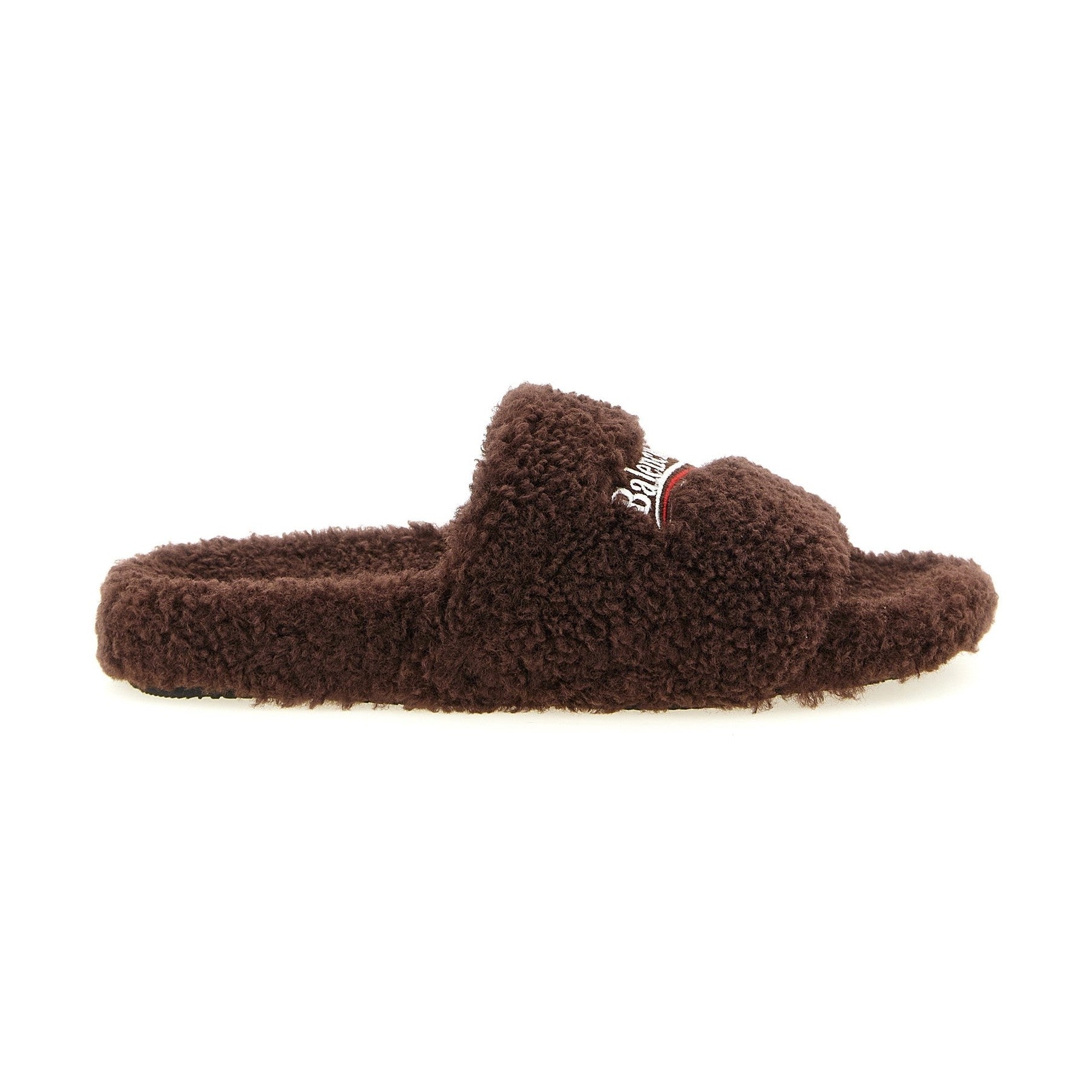 Brown Polyester Slides