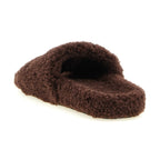 Brown Polyester Slides