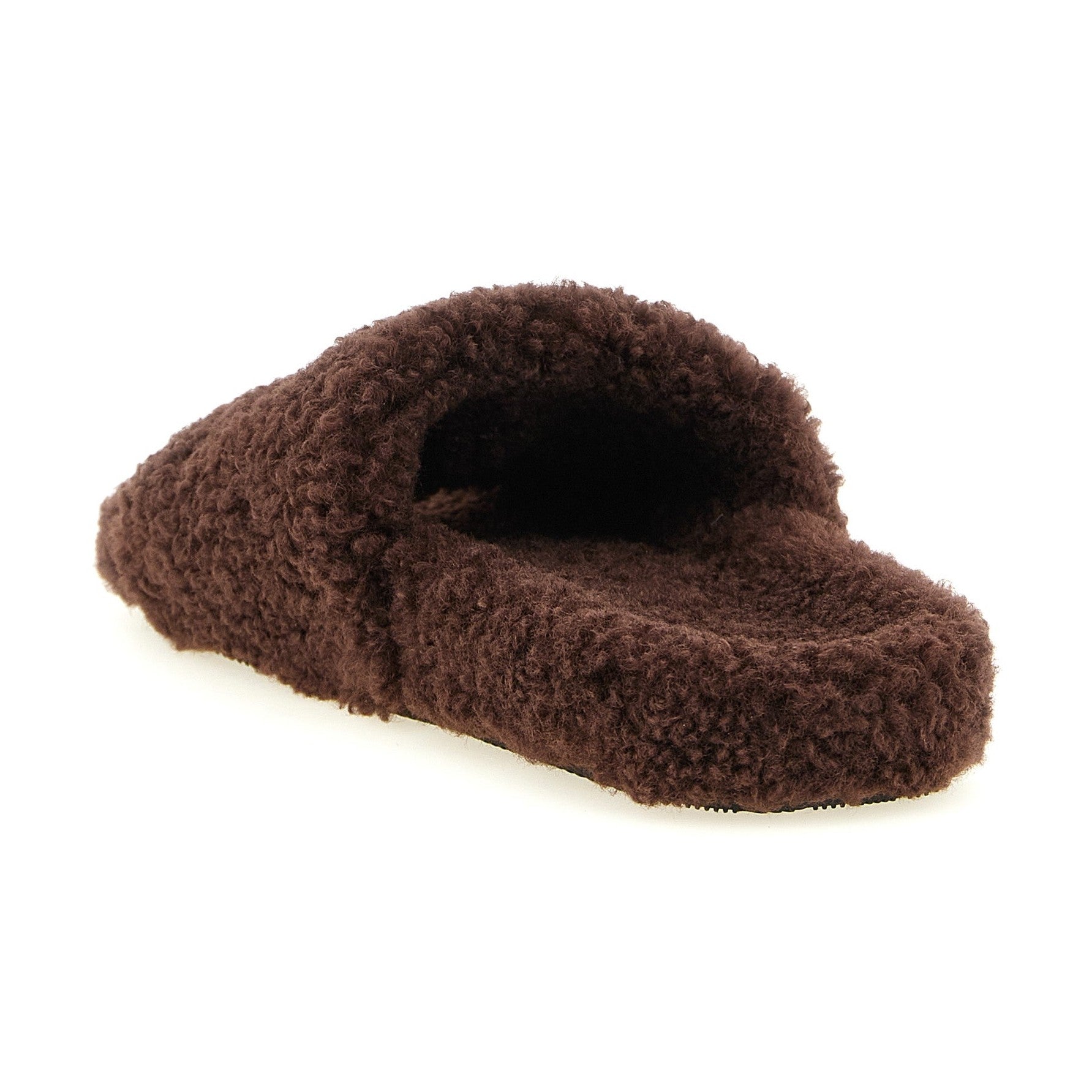 Brown Polyester Slides