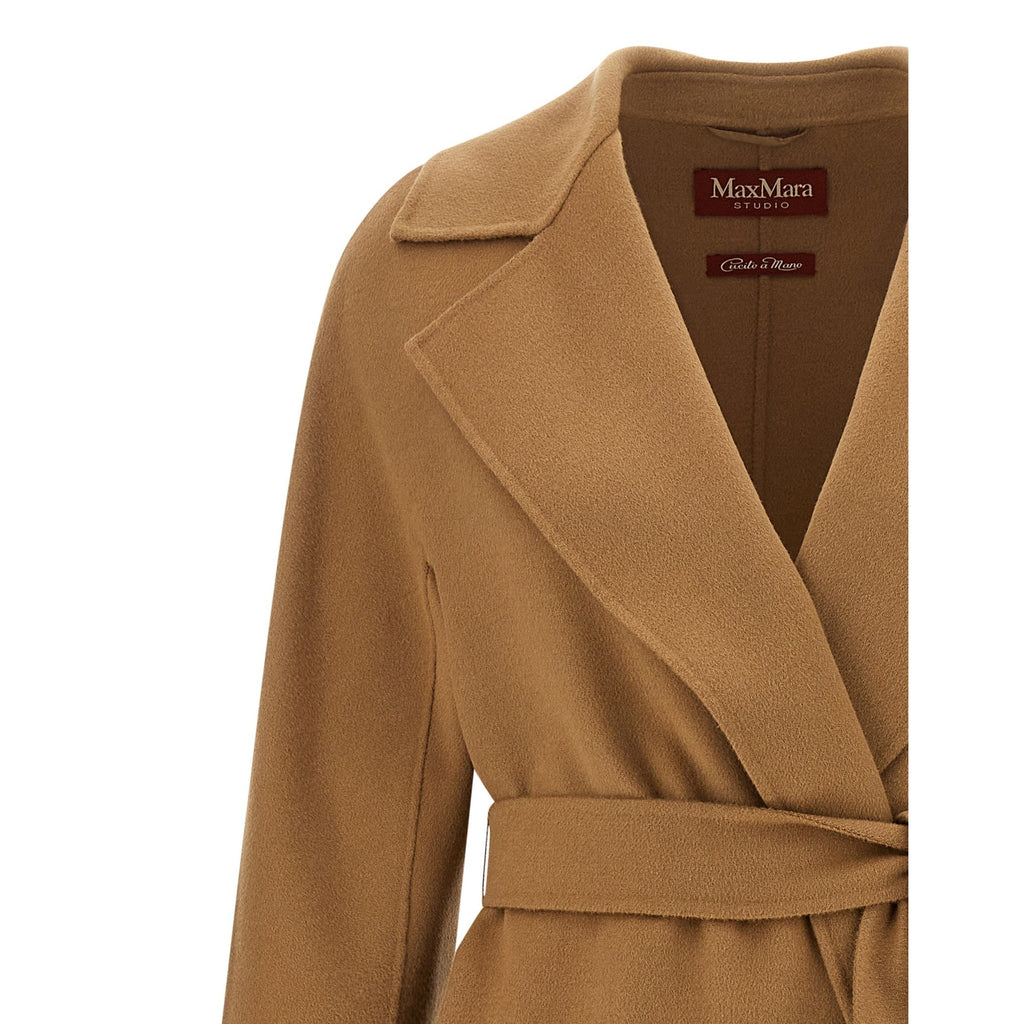 Beige Virgin Wool Coat