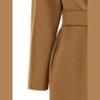 Beige Virgin Wool Coat