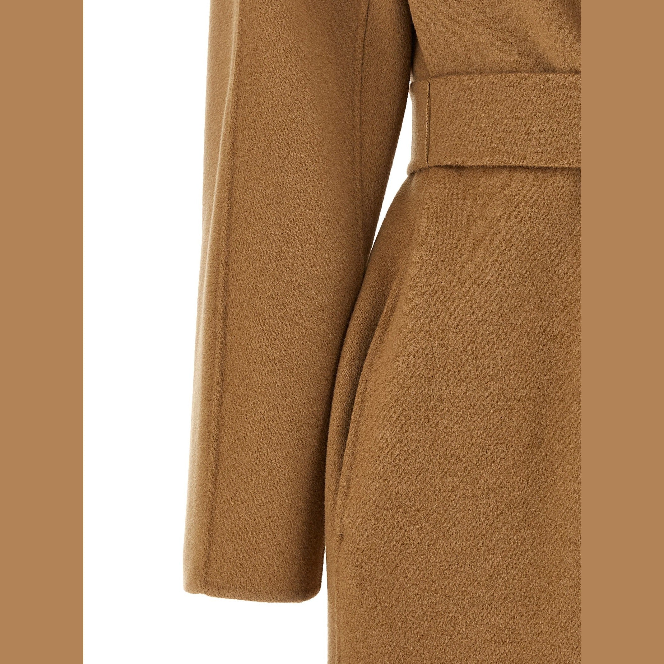 Beige Virgin Wool Coat