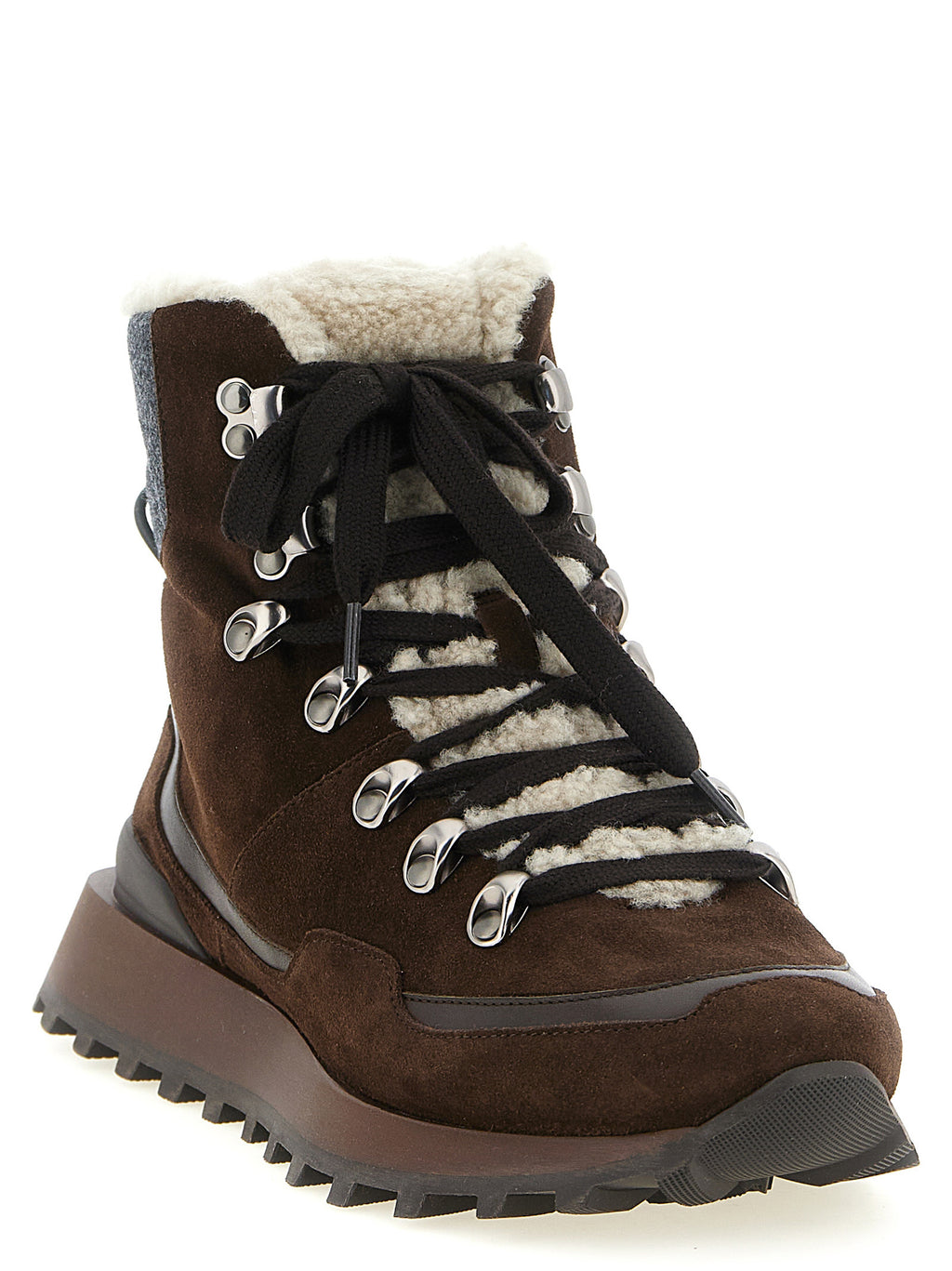 Brown Calfskin Ankle Boots