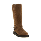 Brown Calfskin Over The Knee