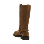 Brown Calfskin Over The Knee
