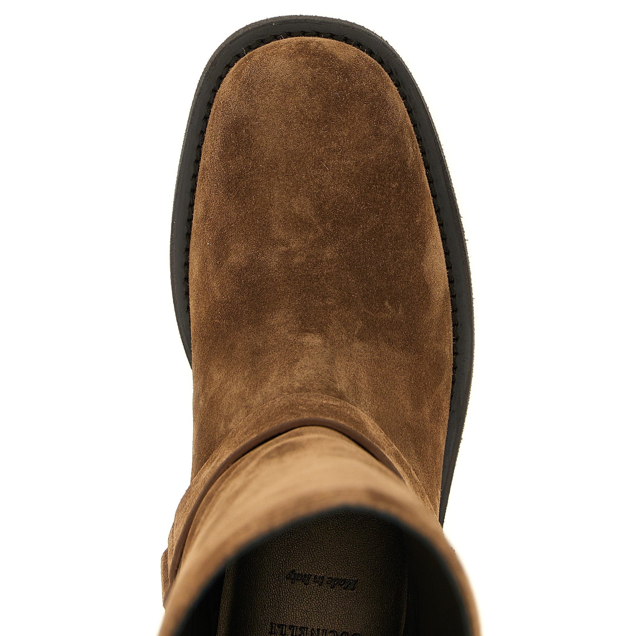 Brown Calfskin Over The Knee