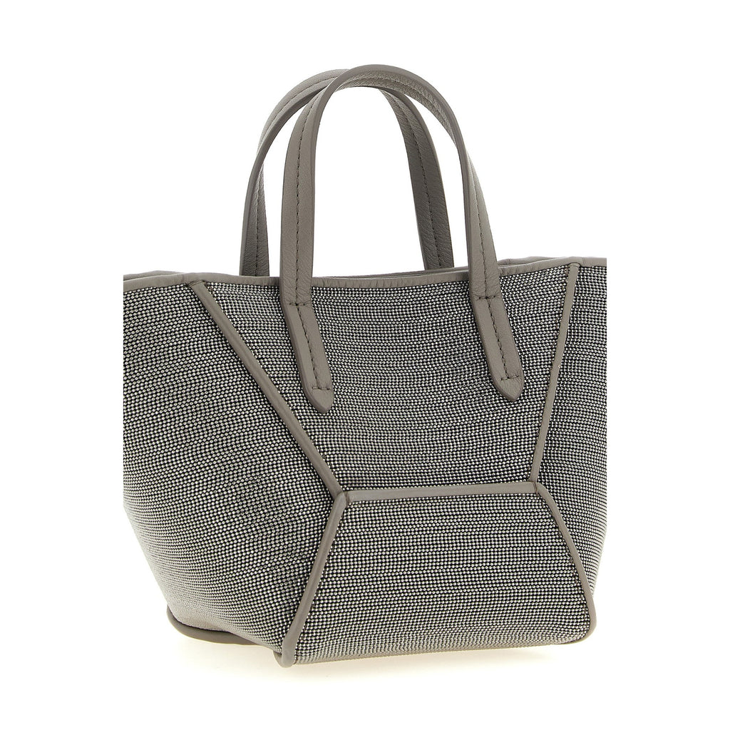 Gray Calfskin Handbag