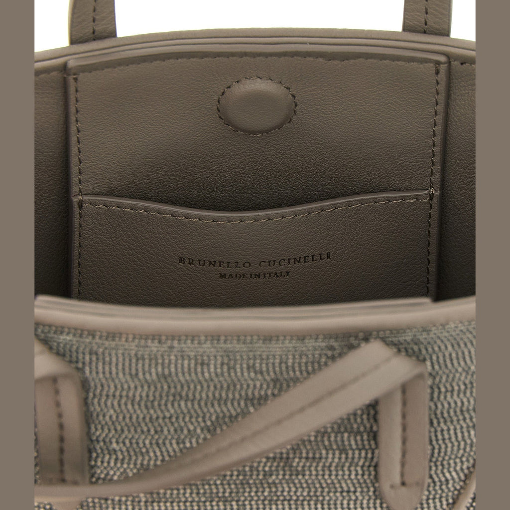 Gray Calfskin Handbag