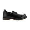 Black Calfskin Slip-On Loafers