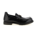 Black Calfskin Slip-On Loafers