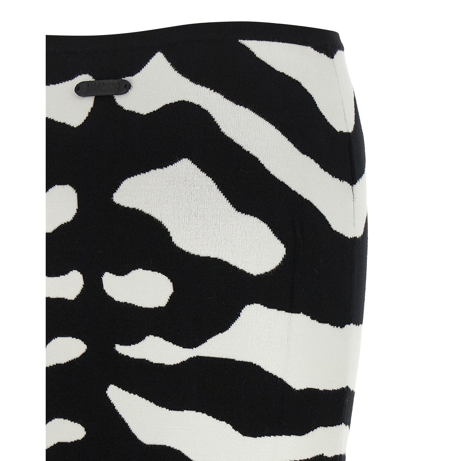 Bicolor Viscose Midi Skirt