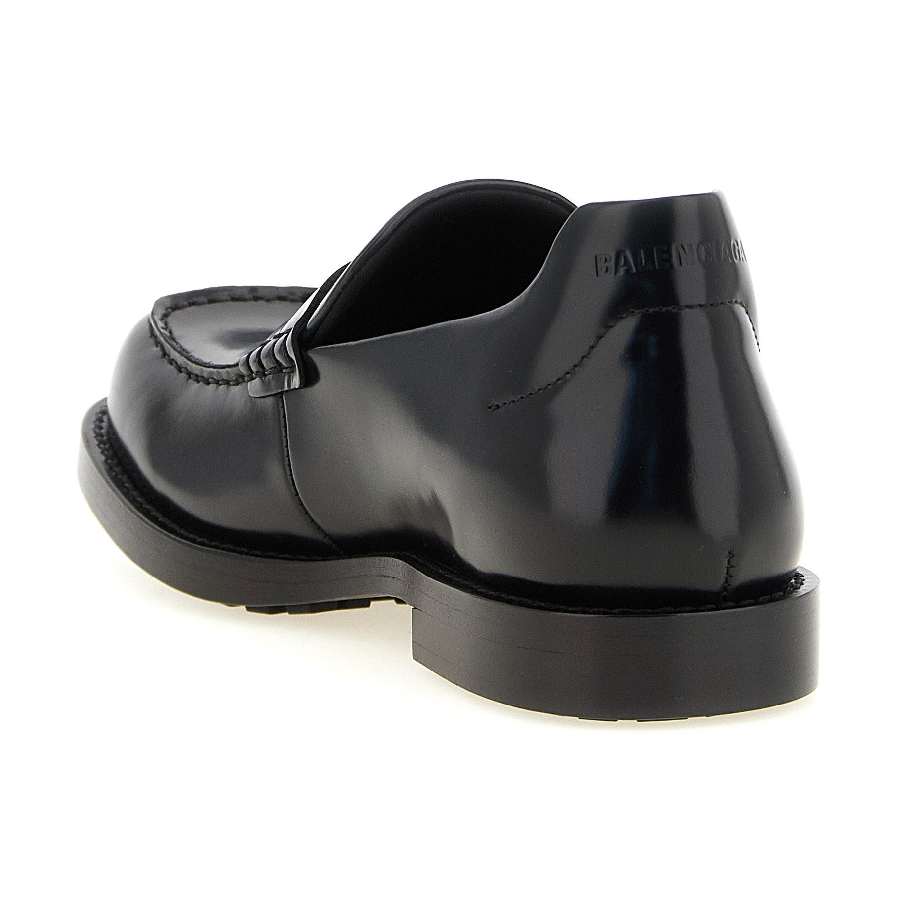 Black Calfskin Slip-On Loafers
