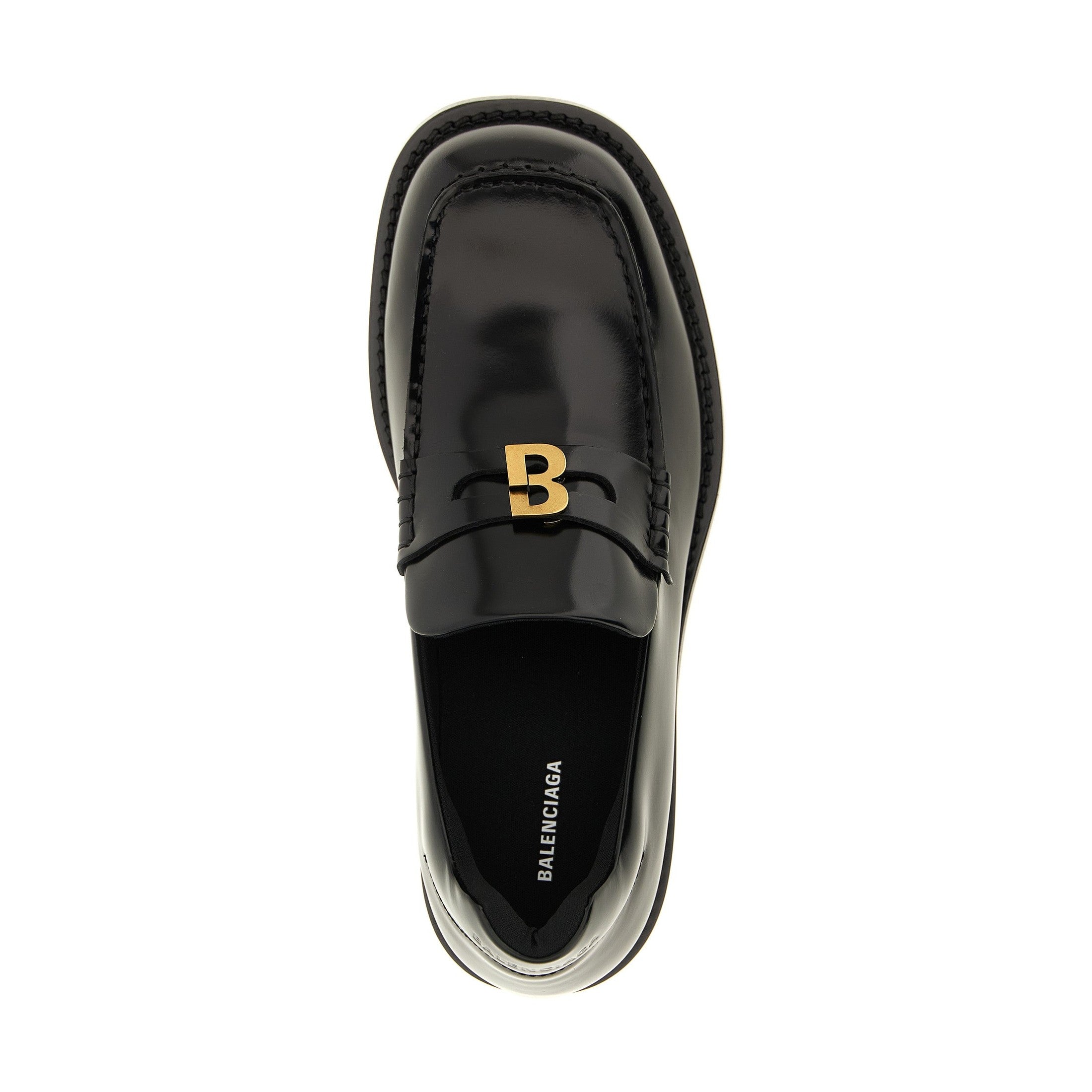 Black Calfskin Slip-On Loafers