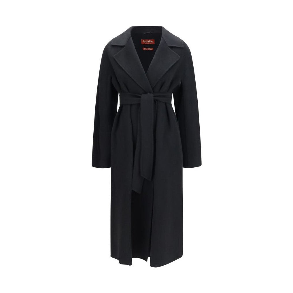 Black Wool Oves Aries Coat