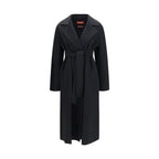 Black Wool Oves Aries Coat