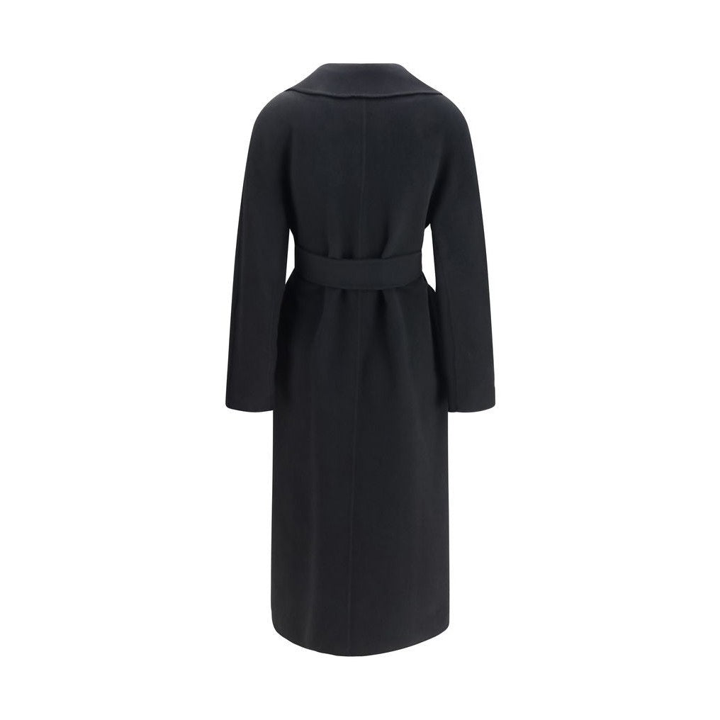 Black Wool Oves Aries Coat