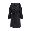 Black Wool Oves Aries Coat