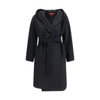 Black Wool Oves Aries Coat