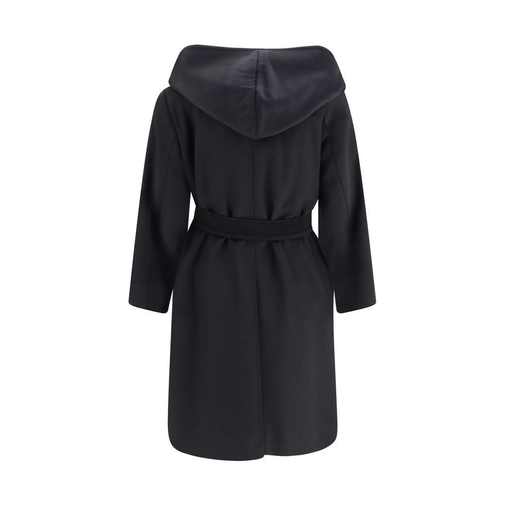 Black Wool Oves Aries Coat