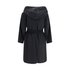 Black Wool Oves Aries Coat