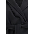 Black Wool Oves Aries Coat
