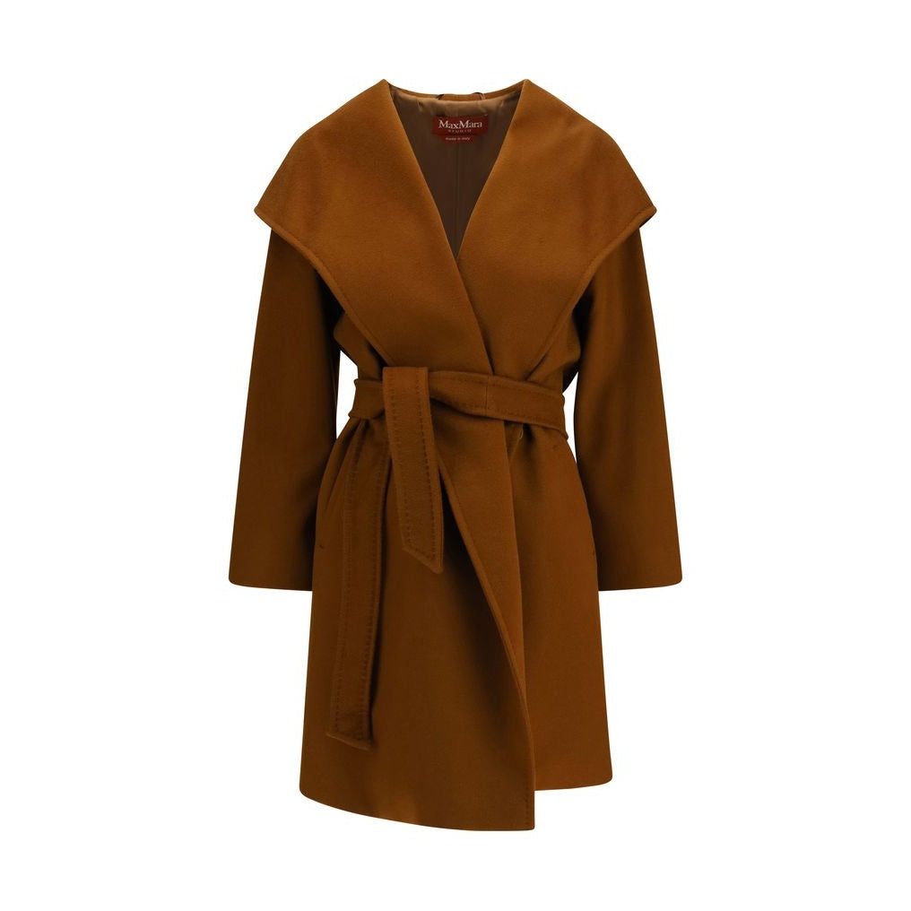 Brown Wool Oves Aries Coat