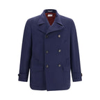 Blue Wool Oves Aries Coat