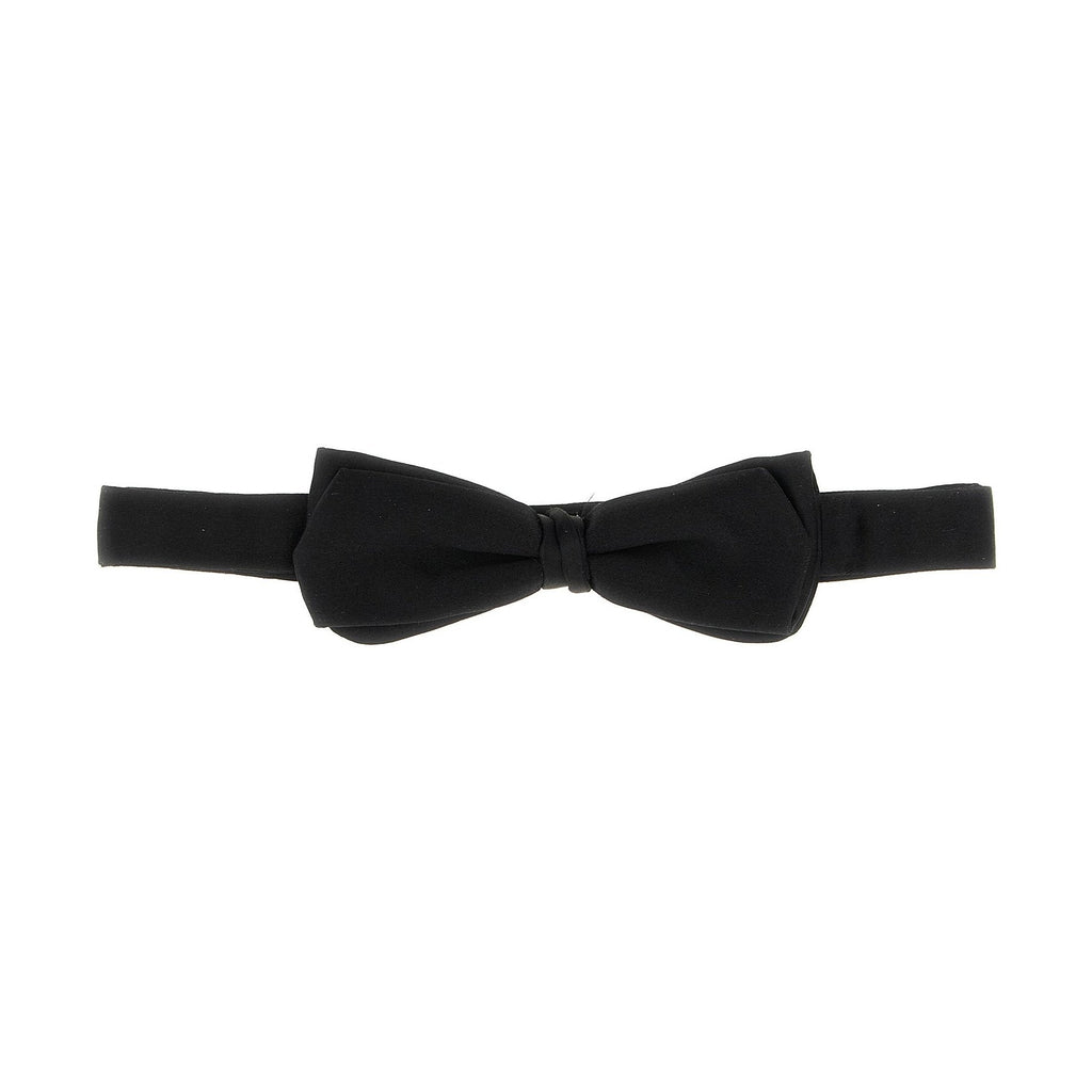 Black Silk Bowtie