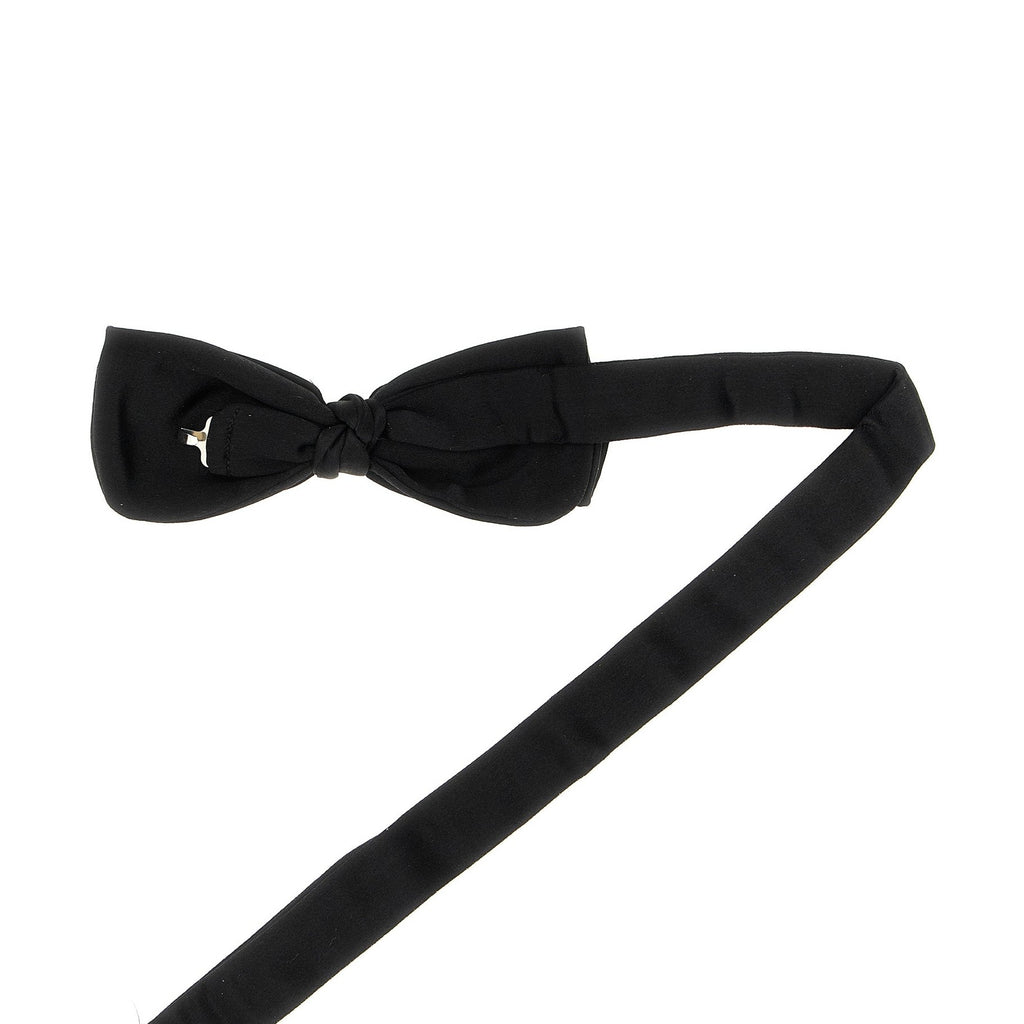 Black Silk Bowtie