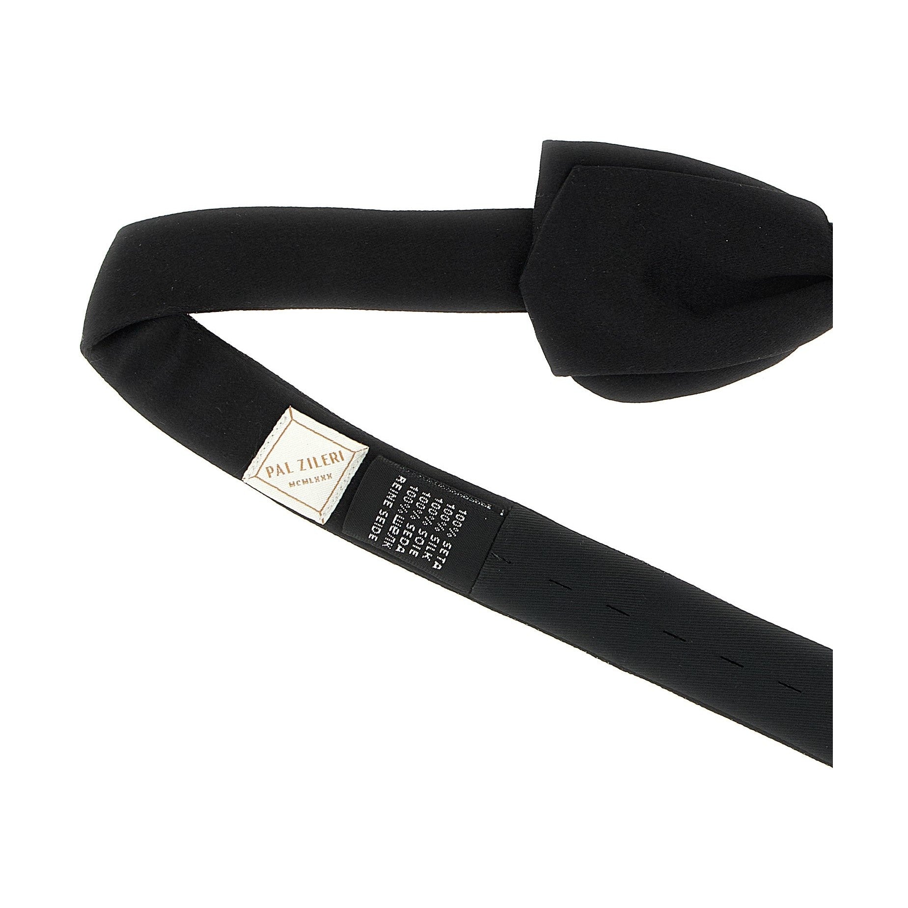 Black Silk Bowtie