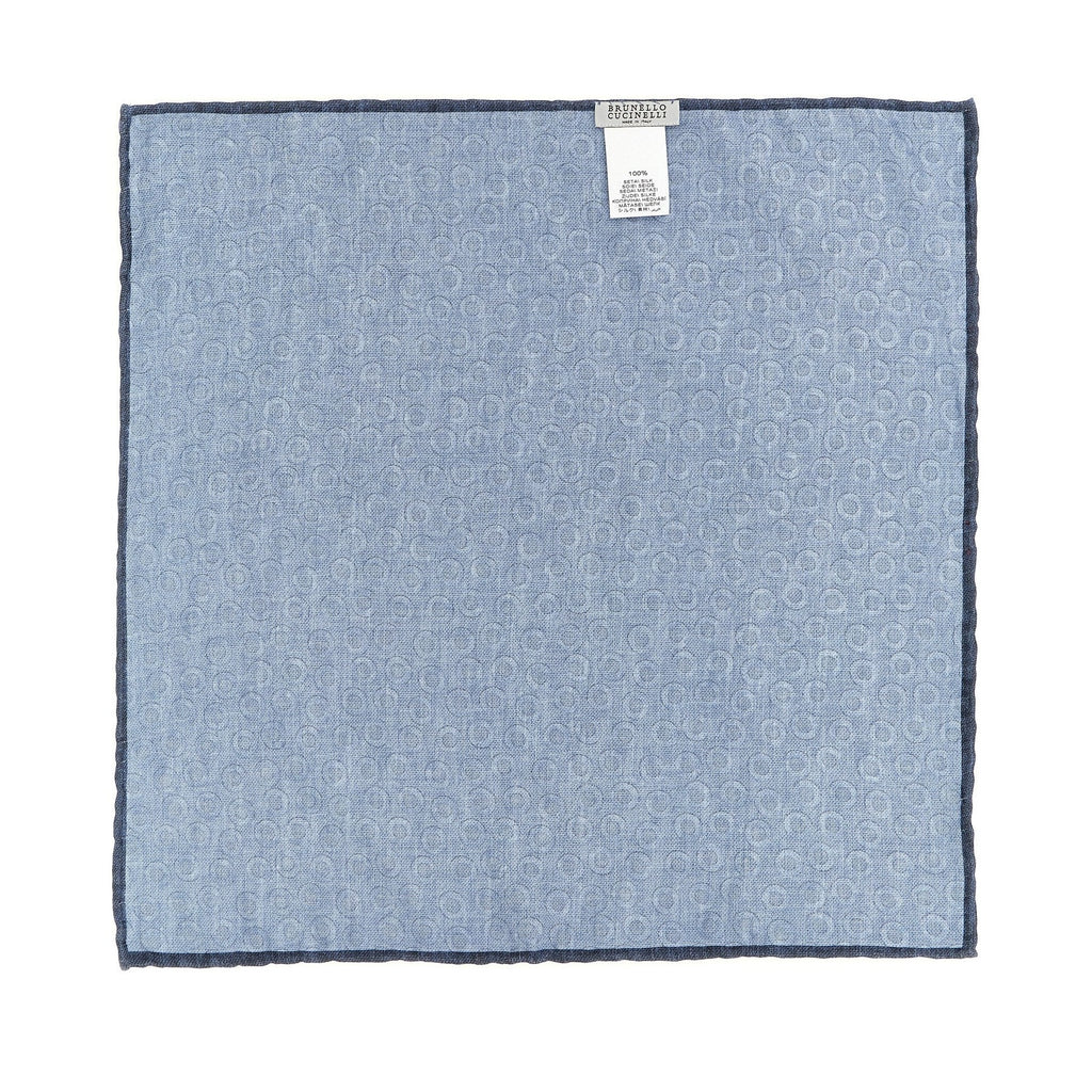 Blue Silk Pocket Square