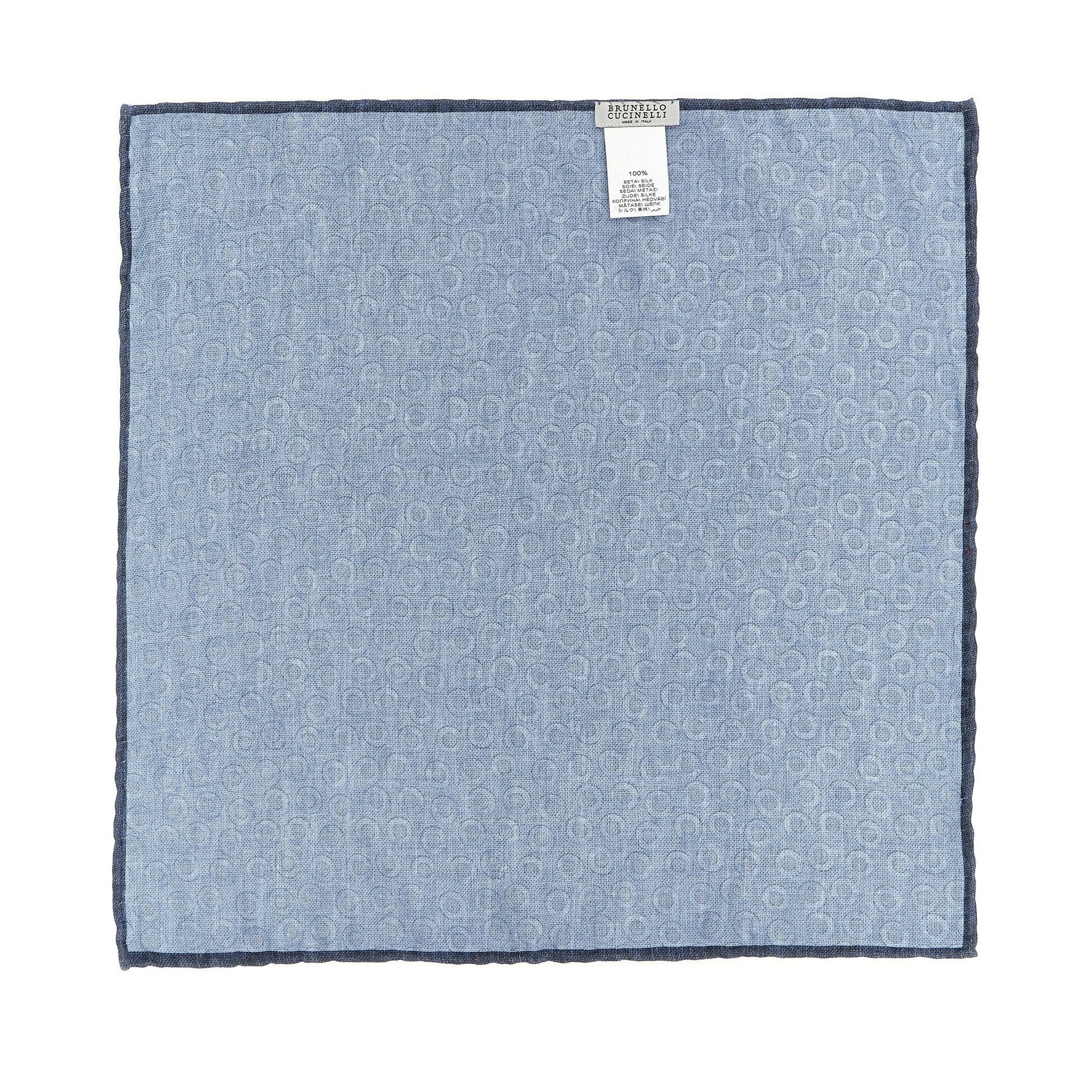Blue Silk Pocket Square