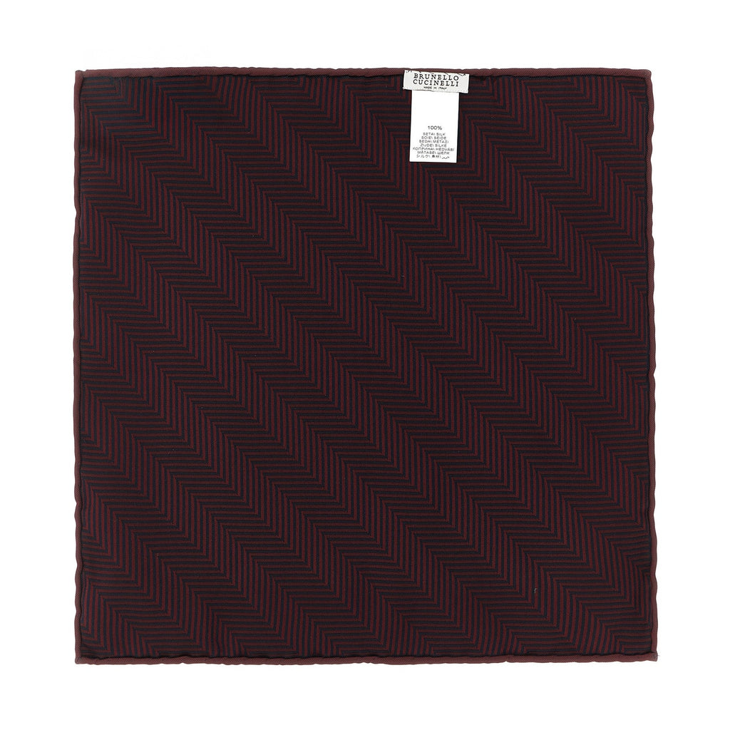 Bordeaux Silk Pocket Square