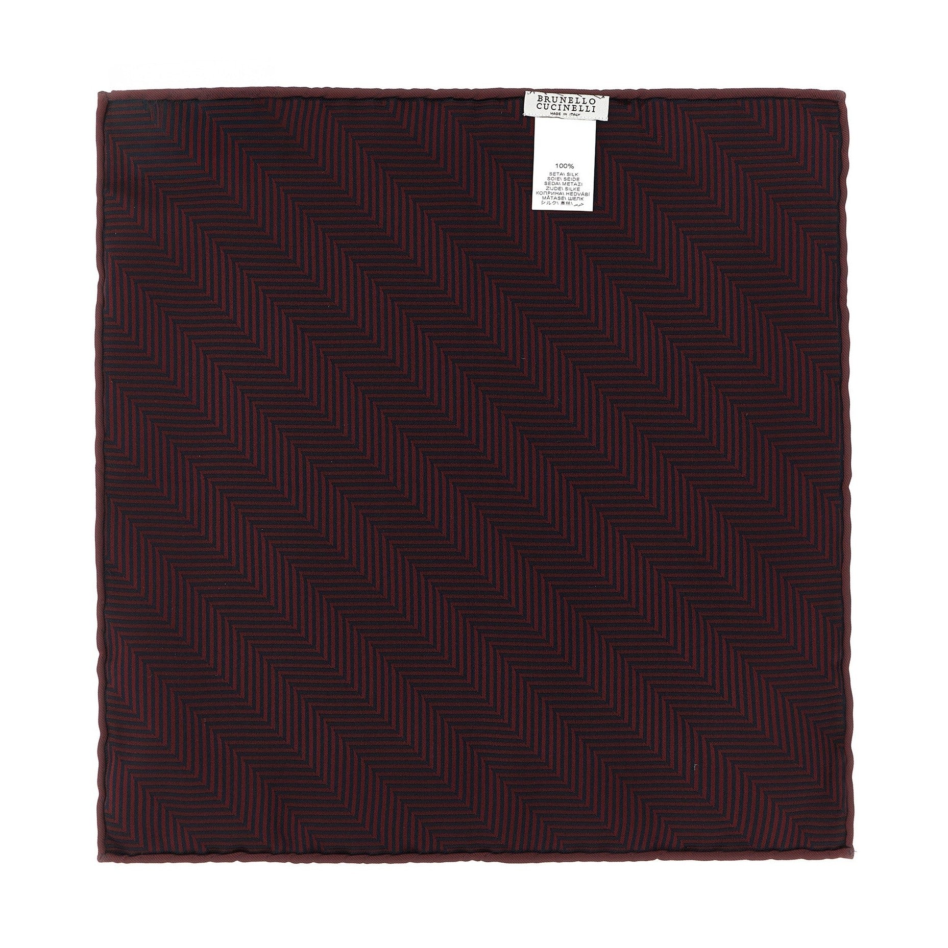 Bordeaux Silk Pocket Square