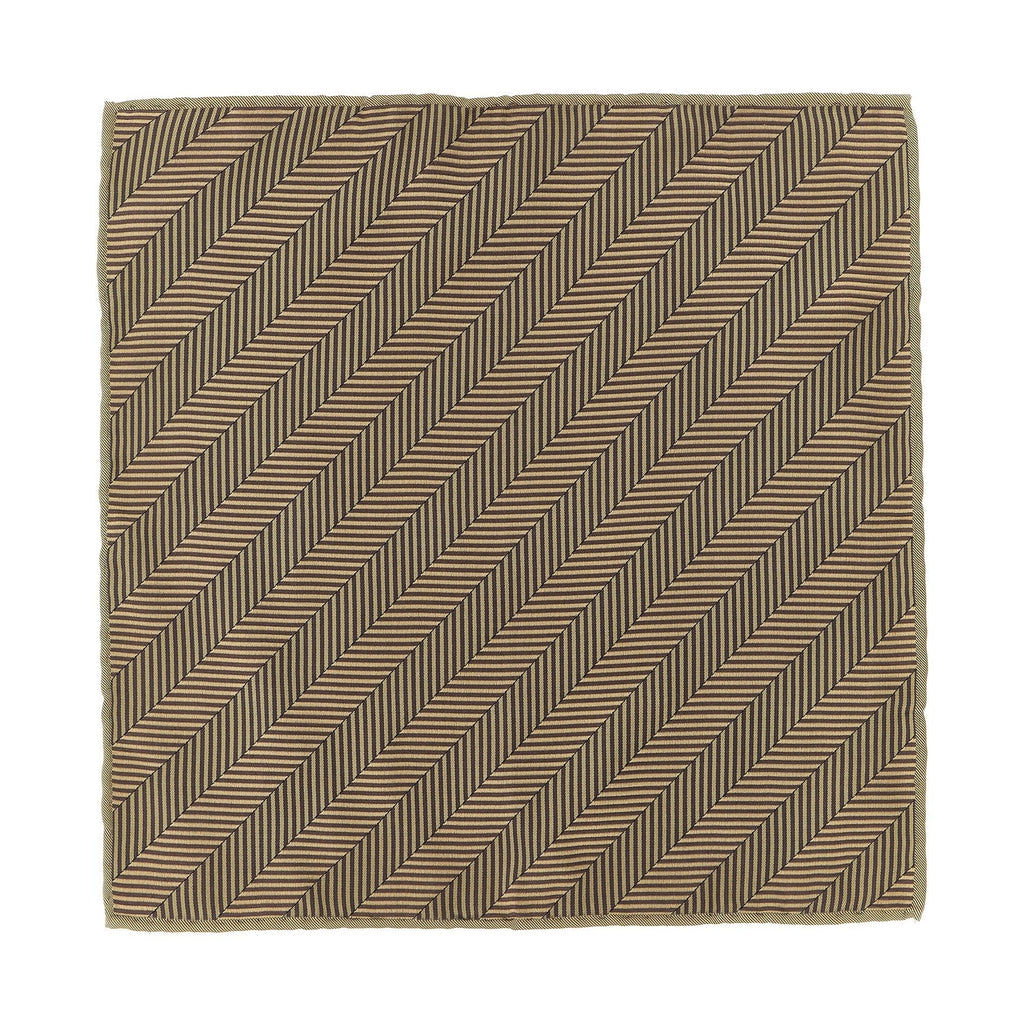 Beige Silk Pocket Square